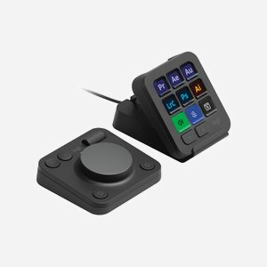 Logitech MX Creative Console Graphite - Clavier Bluetooth/USB - Batterie Alcaline - Compatible Windows/macOS - Câble USB Type-C inclus - Réf: 920-012931 - Miniature 2