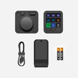 Logitech MX Creative Console Graphite - Clavier Bluetooth/USB - Batterie Alcaline - Compatible Windows/macOS - Câble USB Type-C inclus - Réf: 920-012931 - Miniature 4