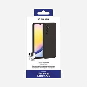 BIG BEN COVSILIMAGGA26B Housse Silicone Noir Soft Touch compatible MagSafe pour Samsung Galaxy A26 (6.7") avec Doublure Microfibre et Recharge sans Fil Qi - Miniature 5