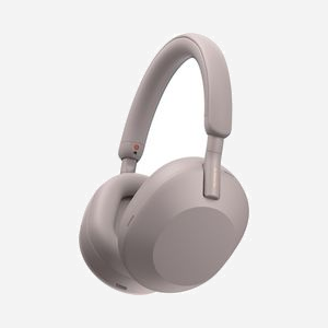 Casque Sony WH1000XM5P Rose : Bluetooth 5.2, ANC, 4-40000Hz, Impédance 48 Ohm, Microphone intégré, Autonomie 24h (ANC activé), Câble 1.2m