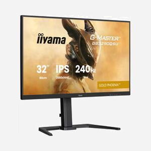 Écran PC iiyama G-MASTER GB3290QSU-B1 31.5" (80 cm) Quad HD 2560x1440 LED 16:9 178°/178° avec haut-parleurs intégrés, hub USB 3.2 Gen 1 et montage VESA réglable en hauteur noir - Miniature 1