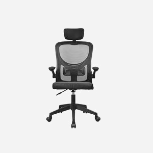 Fauteuil Ergonomique Mars Gaming MGC-ERGOPLUS Noir, Assise Rembourrée, Dossier Mesh, Accoudoirs Réglables, Support Lombaire & Tête, Inclinaison 3-18°, Charge 120kg - Miniature 1
