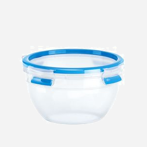 EMSA Boîte Alimentaire Ronde 518096 1.1L Polypropylène/TPE 167x167x95mm, Adaptée Micro-Ondes/Congélateur/Lave-Vaisselle, Fabriquée en Allemagne