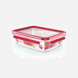 EMSA Clip & Close N10409 Boîte Rectangulaire Verre 1.1L 167x226x70mm -40°C à 420°C Couvercle PP/TPE Congélateur/Micro-ondes/Lave-vaisselle - Miniature 2