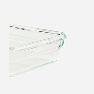 Ensemble de 3 Récipients EMSA CLIP & CLOSE N10507 Carrés en Verre, Bleu/Transparent, 180ml, -40°C à 420°C, L106xP106xH207mm, Lavable Lave-vaisselle & Congélateur - Miniature 2