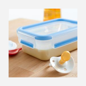 EMSA 508558 : Boîte Rectangulaire 1L (Lot de 3) - PP/TPE Bleu & Transparent, 195x135x70mm, Compatible Lave-vaisselle/Congélateur/Micro-ondes, Sans BPA - Miniature 4