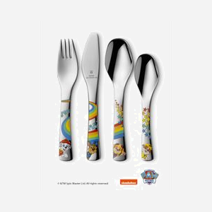 WMF Set de Couverts Enfant Pat'Patrouille 4 pièces 12.8808.6040 : Fourchette 14.5cm, Couteau 15.5cm, Cuillère 15cm, Acier Inoxydable, Multicolore - Miniature 1