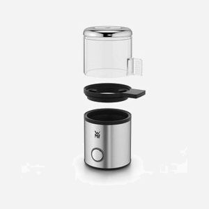 WMF 04.1522.0011 Cuiseur à Oeuf Acier Inoxydable 60W, 220-240V, 50-60Hz, 1 Oeuf, Cohérence Dur/Mou, 69x50x118mm, Signal Prêt-à-utiliser. - Miniature 2