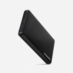 Boîtier Externe Axagon EE25-SLC pour SSD/HDD 2.5" SATA I/II/III, USB 3.2 Gen 1 Type-C, Support UASP et TRIM, Jusqu'à 5 Gbit/s, Compatible Windows/macOS/Linux