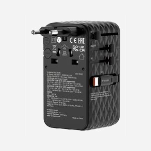 Verbatim 30186 Chargeur Secteur Universel Noir : 1x USB 2.0, 1x USB-C (Power Delivery 3.1, 70W), Charge Rapide (Quick Charge 4+, PPS), 100-250V - Miniature 1