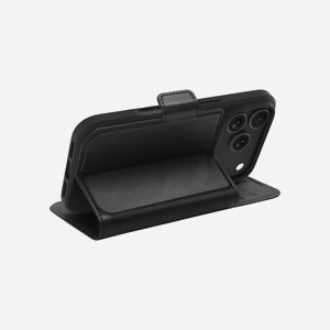 dbramante1928 Oslo Pro Folio Porte Carte Noir pour iPhone 17 Pro - Simili-Cuir, 6.7", Compatible MagSafe, 3 Compartiments Cartes, Fermeture Magnétique - Miniature 5