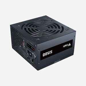 Alimentation itek SI500 500W ATX 20+4 pin avec certification 80 PLUS, PFC actif, ventilateur 12 cm et câbles 60 cm (ATX) + 50 cm (SATA) – Noir