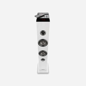 Enceinte tour NGS Sky Charm Pro 40W (80W crête) Bluetooth 5.0 avec entrée micro, connectivité USB/AUX/Optique et mode filaire/sans fil - Blanc (réf. ELEC-SPK-0946) - Miniature 3