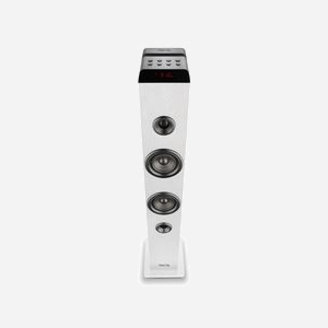 Enceinte tour NGS Sky Charm Pro 40W (80W crête) Bluetooth 5.0 avec entrée micro, connectivité USB/AUX/Optique et mode filaire/sans fil - Blanc (réf. ELEC-SPK-0946) - Miniature 4
