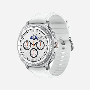 Samsung Galaxy Watch8 Classic 46mm Argent - Écran 1.3" Super AMOLED 438x438px, 2GB RAM, 64GB Flash, Exynos W1000, Bluetooth 5.3, WiFi, 4G, GPS, Wear OS