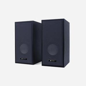 Techly ICC-SP-320WTY Enceintes 2.0, 6W RMS, 90-20000Hz, 4 Ohm, Connexion filaire USB Type-A & 3.5mm, Bois/Plastique, Noir