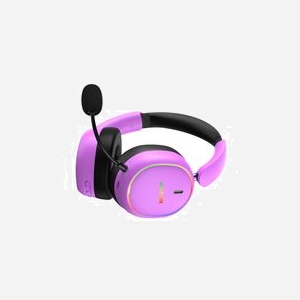 Casque Gaming HATOR Phoenix 2 Wireless Violet - Audio 10-44000Hz, Bluetooth 5.4, Micro amovible, Réduction de bruit Active, Batterie 45h, USB Type-C - Miniature 4