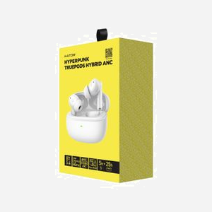 HATOR Hyperpunk Truepods Hybrid ANC Blanc : Écouteurs True Wireless Stereo (TWS) Bluetooth 5.4, Réduction de Bruit Hybride, IPX4, Autonomie 5/25h - Miniature 5