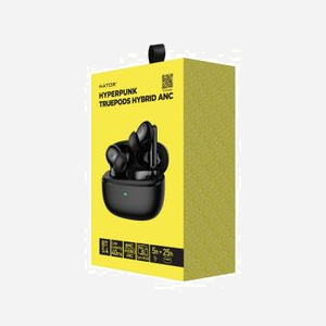 HATOR Hyperpunk Truepods Hybrid ANC Écouteurs TWS Bluetooth 5.4, Portée 10m, Autonomie 5/25h, IPX4, 6 Micros, USB Type-C, Noir - Miniature 5