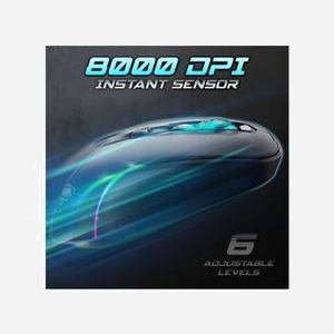Spirit of Gamer Elite M50 Souris Gaming Tri-Mode 8000 DPI Pixart 3320, 6 Boutons Programmables, RGB 16.8M Couleurs, Batterie 600mAh, USB-C - Miniature 5