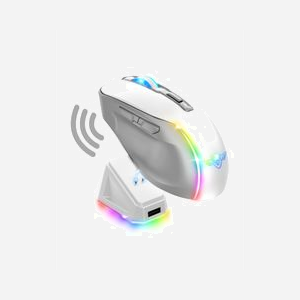 Souris Gaming Spirit of Gamer ELITE M50 Tri-Mode : 2.4 GHz, Bluetooth, USB, Capteur Pixart 3320 8000 DPI, 6 Boutons Programmables, RGB, Dock de Charge