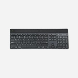 Targus AKB868NO : Clavier QWERTY Nordique 100% Bluetooth 5.0 Rétroéclairé LED Recharge Solaire/USB-C Batterie 1600mAh Compatible Windows/macOS/Linux - Miniature 1