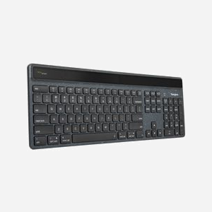 Targus AKB868NO : Clavier QWERTY Nordique 100% Bluetooth 5.0 Rétroéclairé LED Recharge Solaire/USB-C Batterie 1600mAh Compatible Windows/macOS/Linux - Miniature 4
