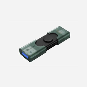 Kingston Technology DataTraveler Duo 128Go USB 3.2 Gen 1 Type-A/Type-C, boîtier noir/vert, compatible Windows/macOS/Linux/Chrome OS - Miniature 3