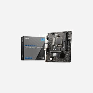 Carte Mère MSI PRO H610M-G WIFI DDR4, Socket LGA 1700, Intel H610, Micro-ATX, DDR4 64GB max, M.2, SATA III, Wi-Fi 5, Gigabit Ethernet, Windows 10/11 - Miniature 1