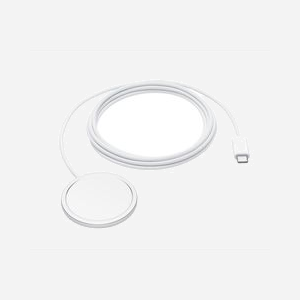 Apple Chargeur MagSafe MGDM4ZM/A - Recharge sans fil Qi2 jusqu'à 25W, Compatible MagSafe, USB, iPhone/AirPods, Câble 2m, Blanc - Miniature 3