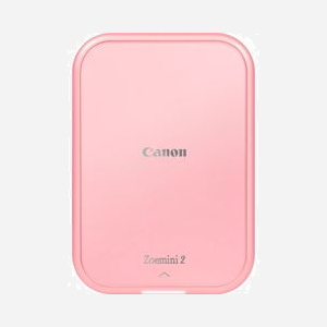 Canon Zoemini 2 - Imprimante Photo Portable - Impression sans encre 2"x3" - 313x500 DPI - Bluetooth - USB Type-C - Batterie 500 mAh - Rose (5452C003)