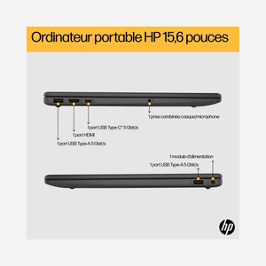 HP Portable 15-C57GZEA: AMD Ryzen 7 7730U, 32GB DDR4, 512GB SSD NVMe, Ecran 15.6" FHD IPS, AMD Radeon Graphics, Windows 11 Home, Argent naturel - Miniature 4