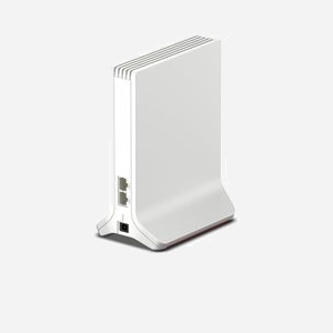 FRITZ! Répéteur Mesh Wi-Fi 6E AX4200 (802.11ax) bi-bande 2.4/5 GHz, antennes 2x2/4x4, WPA2/WPA3, 90x145x190mm, Blanc/Rouge - Miniature 2