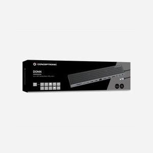 Conceptronic DONN32B : Station d'accueil USB-C 3.2 Gen 1, 3x USB-A, 2x USB-C (PD 100W), 2x HDMI 2.0 (4K), DisplayPort 1.2, Ethernet Gigabit, Lecteur MicroSD, compatible Windows/macOS/Android - Miniature 5