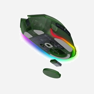 Razer Basilisk V3 Pro - Souris Gaming Optique 35000 DPI RF Wireless/Bluetooth/USB Type-A, 11 Boutons, 70G, Batterie 210h, Vert - Miniature 3