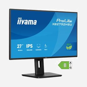 Écran PC iiyama ProLite XB2792HSU-B1 27" (68,6 cm) Full HD 1920x1080 LED mat 3 ms 178°/178° 16:9 avec haut-parleurs intégrés, hub USB 3.2 Gen 1 et montage VESA réglable en hauteur noir