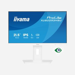Écran PC iiyama ProLite XUB2293HSU-W7 21.5" (54,6 cm) Full HD 1920x1080 LED mat 1 ms 178°/178° 16:9 avec haut-parleurs, hub USB 2.0 et montage VESA réglable en hauteur blanc - Miniature 2