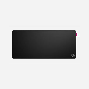 Tapis de souris gaming Steelseries 63431, 900x400x3.5mm, Noir Monochromatique, mousse/Néoprène/Nylon, Base Antidérapante, Rebords Cousus, Taille XL
