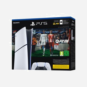 Console Sony PlayStation 5 Digital Edition 825 Go SSD Wi-Fi 6 (802.11ax) 8K Ultra HD avec EA Sports FC 26, noir et blanc - Miniature 4