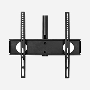 Support plafond InLine 23149A pour écrans 32"-55" (81-140cm), VESA 200x100 à 400x400, charge max. 50kg, inclinaison 0-15°, hauteur ajustable 1050-1560mm, noir - Miniature 2