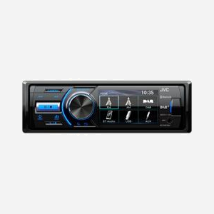Récepteur Multimédia Auto JVC KD-X561DBT Noir/Bleu, 1 DIN, 180W, Bluetooth 3.0+HS, Écran 3", USB, AM/DAB+/FM, AAC/FLAC/MP3/WMA/AVI/H.264 - Miniature 1