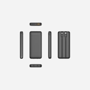 TOTOLINK PQCA-10320 Power Bank 10000mAh Noir - 1x USB-A, 1x USB-C, Power Delivery 20W, Charge Rapide, incl. câbles Lightning & USB-C, 5V-12V/3A - Miniature 4