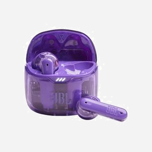 Écouteurs True Wireless Triton JBLTFLEXGPUR Tune Flex Ghost Edition Violet Translucide, Bluetooth 5.2, Réduction de Bruit Active, Autonomie 8h, IPX4 - Miniature 1