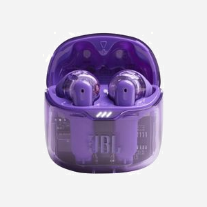 Écouteurs True Wireless Triton JBLTFLEXGPUR Tune Flex Ghost Edition Violet Translucide, Bluetooth 5.2, Réduction de Bruit Active, Autonomie 8h, IPX4 - Miniature 4