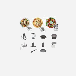 Robot de cuisine Kenwood FDM72.990SS, Bol 3L Inox, Blender 1.5L, Balances intégrées, 2 Vitesses, Pulse, Centrifugeuse 1.5L, Râpe, Fouet, 265x200x400mm - Miniature 5