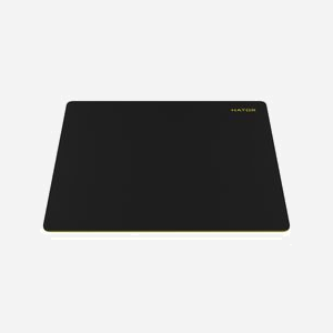 Tapis de Souris Gaming NOBO HTP-030 Tonn L Noir 500x420x4mm, Surface Tissu Hydrofuge, Base Caoutchouc Antidérapante, Rebords Cousus, Coloration Monochromatique - Miniature 3