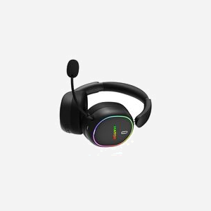 Nobo ESH40 : Casque Gaming Circum-Aural Filaire/Sans Fil Bluetooth 5.4, Micro Unidirectionnel Amovible, Réduction de Bruit Active, 10-44000Hz, Noir - Miniature 2