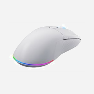 Nobo HTM631 Souris Gaming Ambidextre Wireless 2.4GHz/Bluetooth/USB Type-C, 12000 DPI Optique, 8 Boutons Programmables, Capteur PixArt PMW 3311, Blanc - Miniature 3