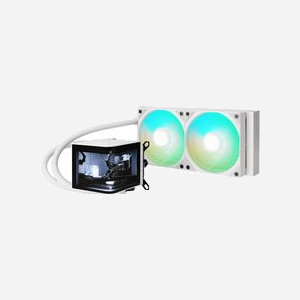 Kit de refroidissement liquide CPU Modecom Panorama ARGB 240 Blanc - Radiateur 279x120x30mm, 2x120mm ventilateurs FDB 500-1850 RPM, sockets Intel/AMD - Miniature 4