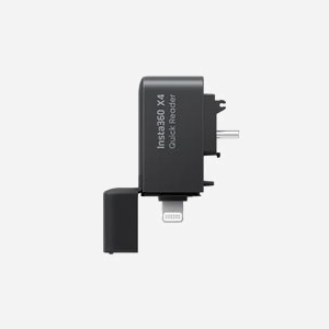 Lecteur Cartes MicroSD NRGkick CINSBBMB (MicroSD/SDHC/SDXC) USB-Type C/Lightning, Compatible iOS/Android, 46.4x14x30.9mm, Noir, Pour Insta360 X4 - Miniature 3